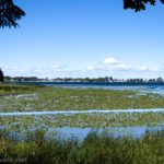 Views to Sodus Bay from the mouth of Second Creek and the viewpoint on the Bentley Bond's Trail, North Rose, New York