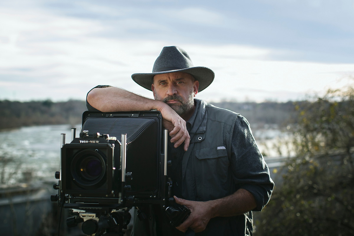 Frank Ruggles, Photographer, with his big camera