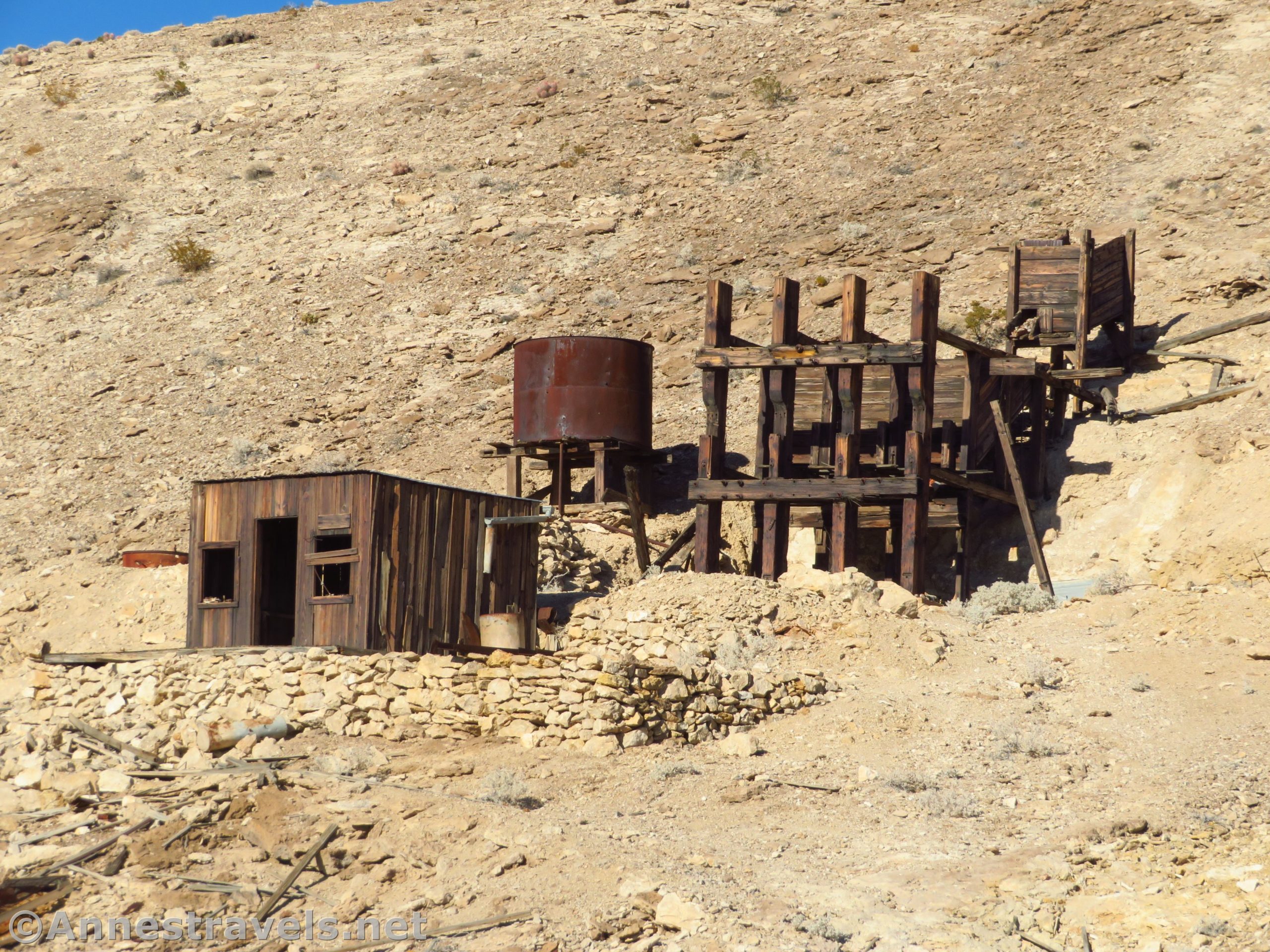 John Cyty's cabin and stamp mill, Death Valley National Park, California