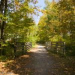 A small bridge on the Catharine Valley Trail south of Watkins Glen and Montour, New York