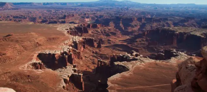 Late Afternoon at the White Rim Overlook