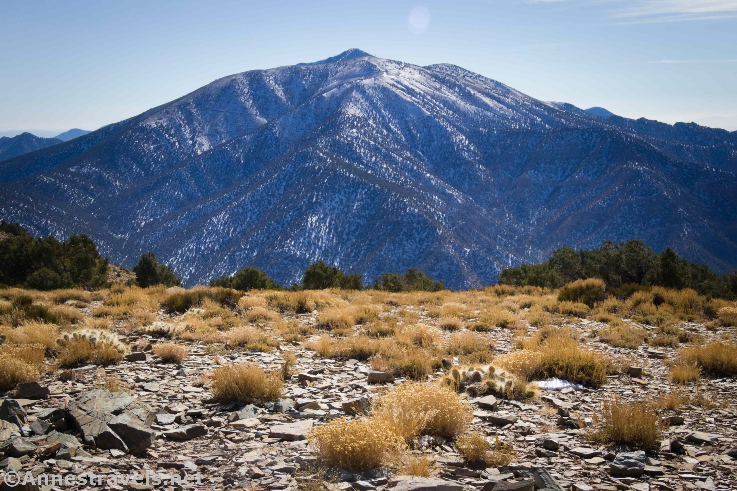 Views of Telescope Peak from Wildrose Peak, Death Valley National Park, California
