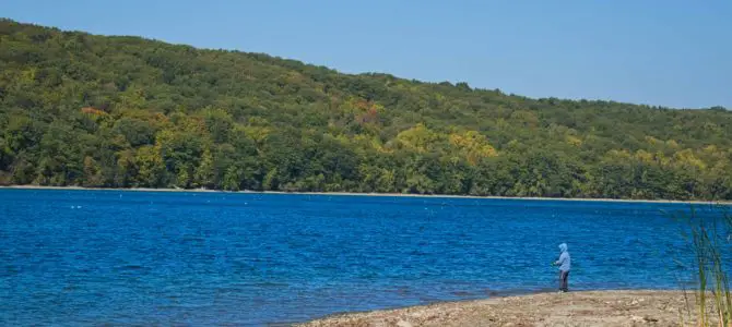 Biking the Hemlock Lake North Trail