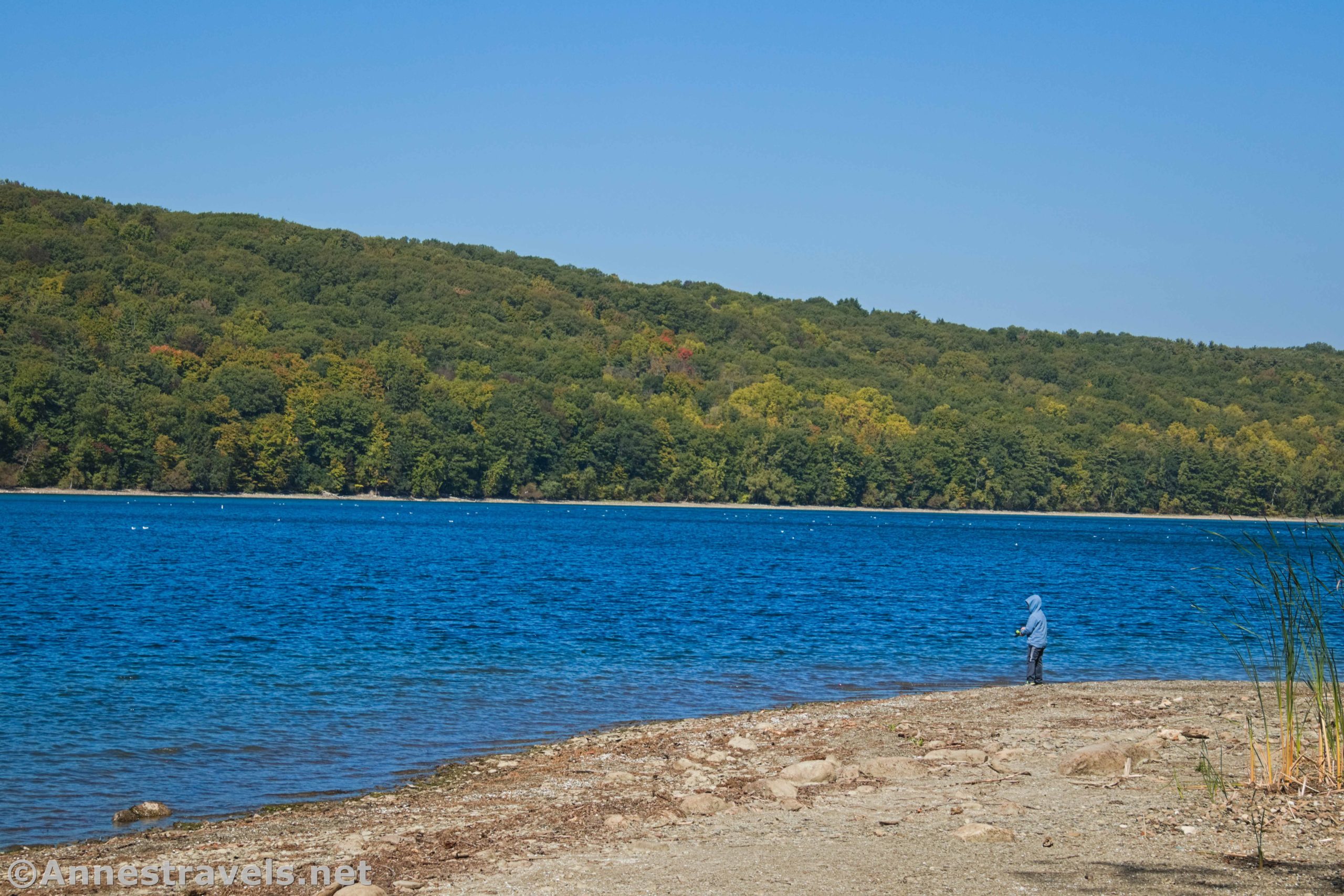 Biking the Hemlock Lake North Trail