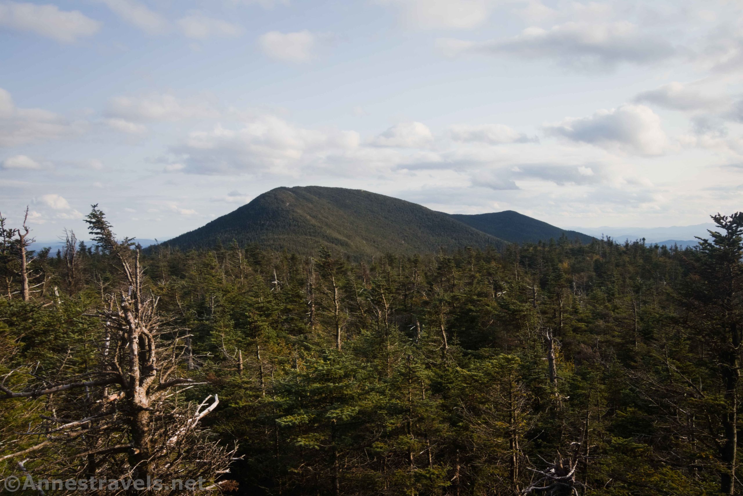 Views of Santanoni Peak from near Times Square, High Peaks Wilderness, Adirondack Park, New York