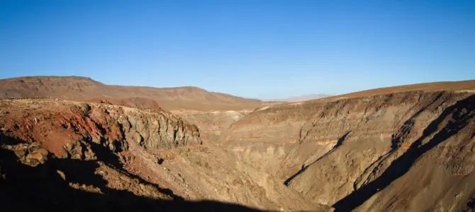 Views of Rainbow Canyon from Father Crowley Vista