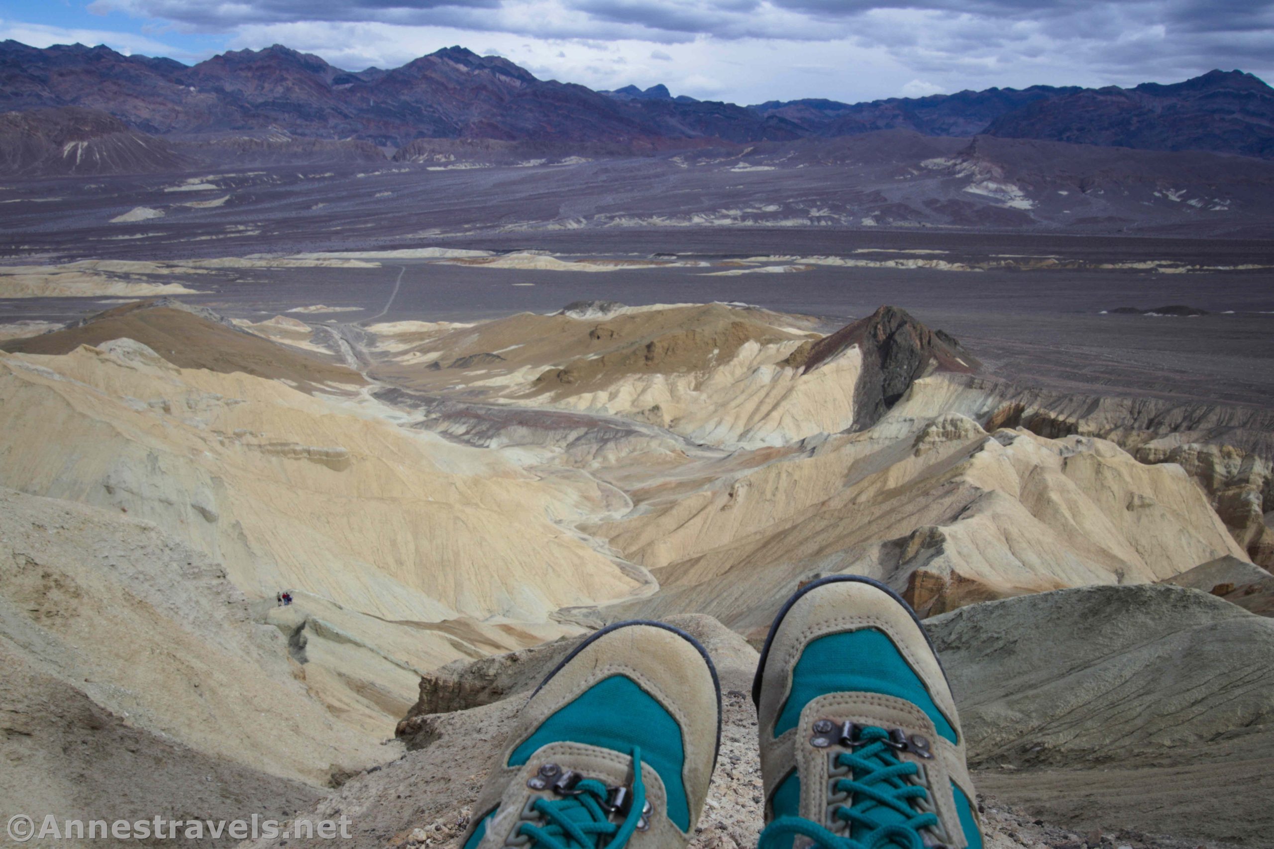 Enjoying the view from above Corkscrew Canyon, Death Valley National Park, California