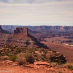 A rock formation near Minor Overlook, Canyon Rims National Recreation Area, Utah