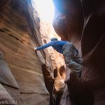 Exploring in Upper Chute Canyon, San Rafael Swell, Utah