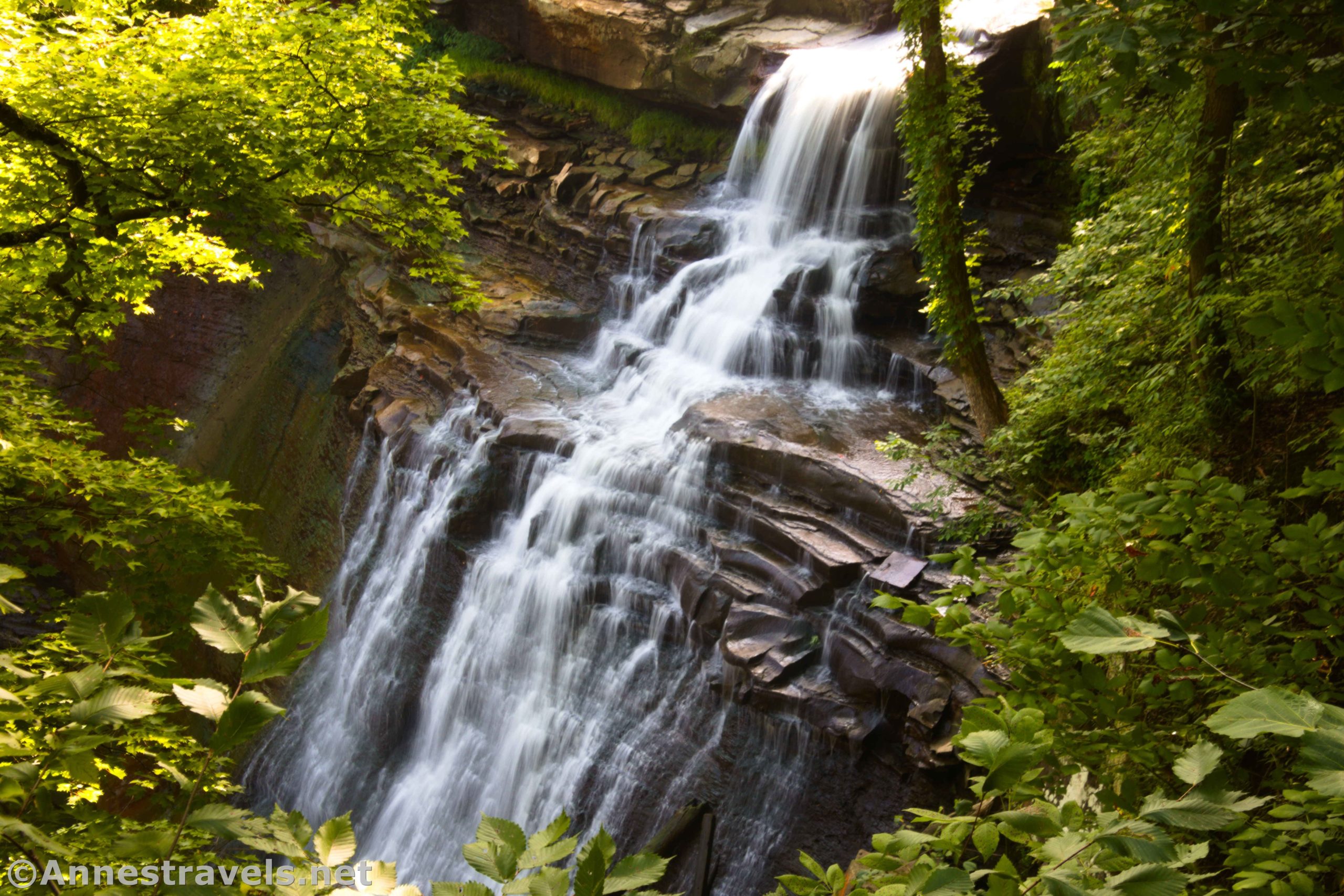 Views of Brandywine Falls from the upper viewing area, Cuyahoga Valley National Park, Ohio