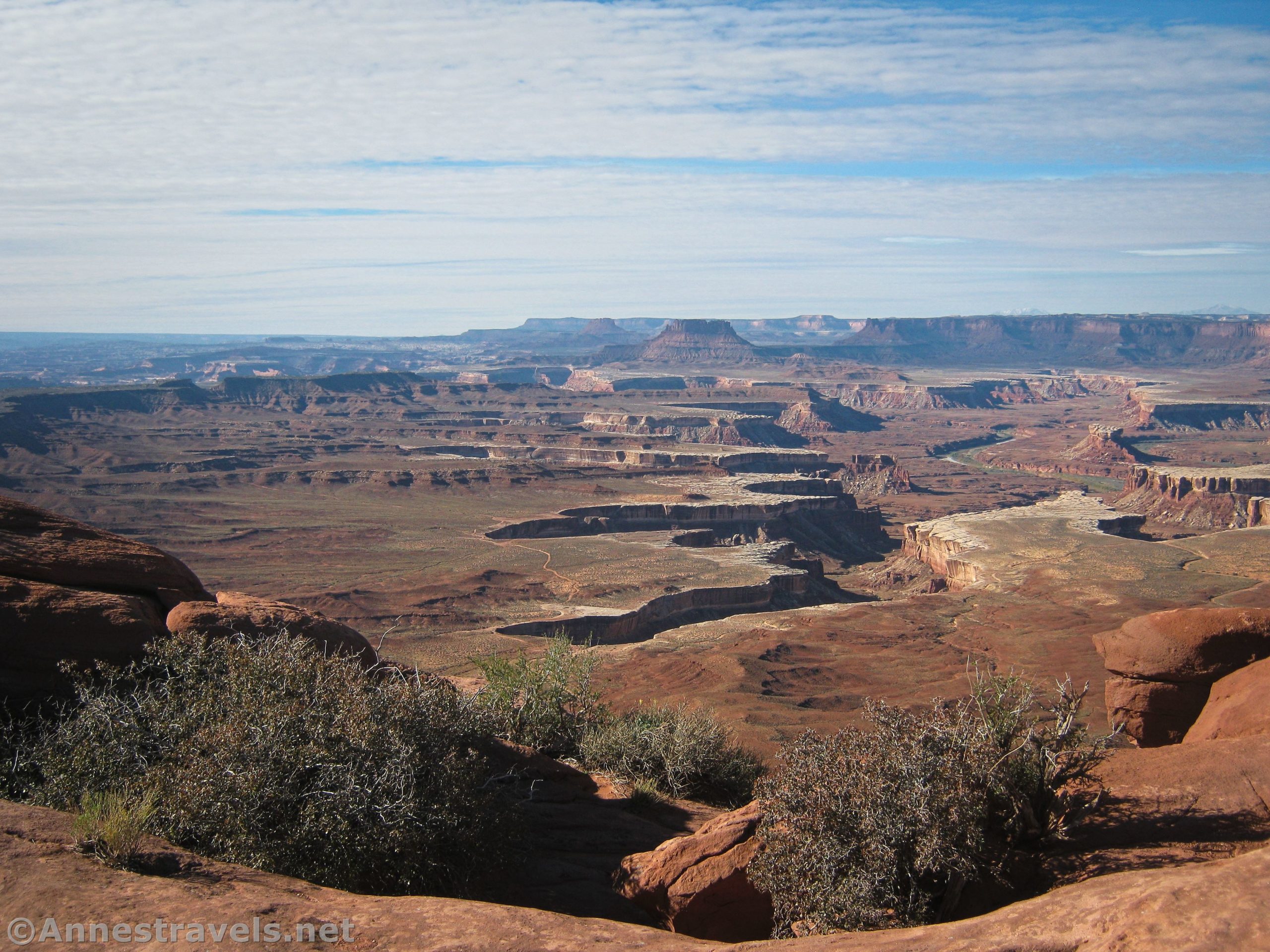 Views from the Green River Overlook in Island in the Sky District, Canyonlands National Park, Utah