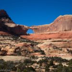 Kirk Arch from the viewpoint where I stopped, Upper Salt Creek, Canyonlands National Park, Needles District, Utah