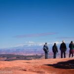 Enjoying the views at the Flint Trail Overlook, Maze District of Canyonlands National Park, Utah