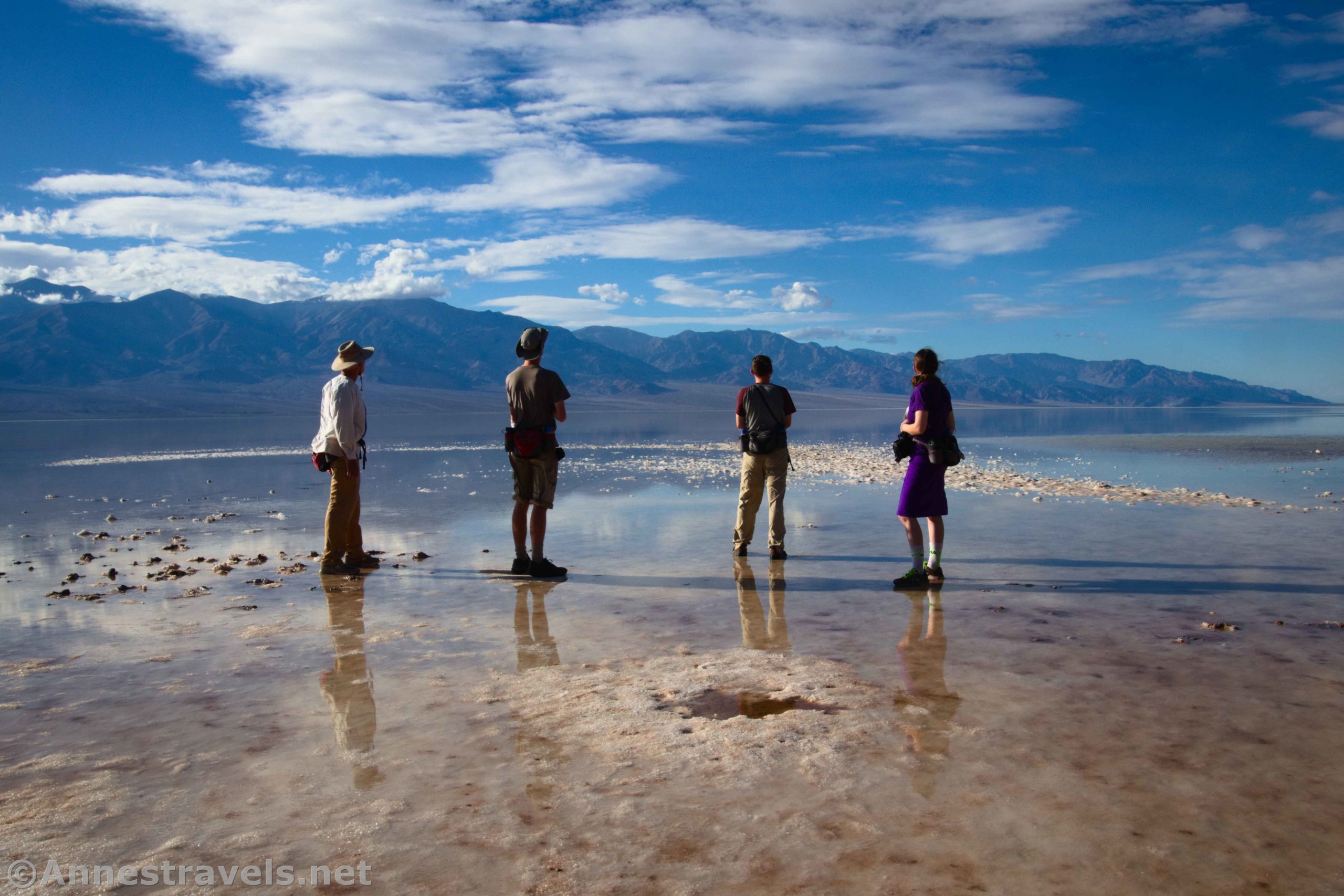 Reflections in "Lake Manly," aka a very flooded Badwater Basin, Death Valley National Park, California