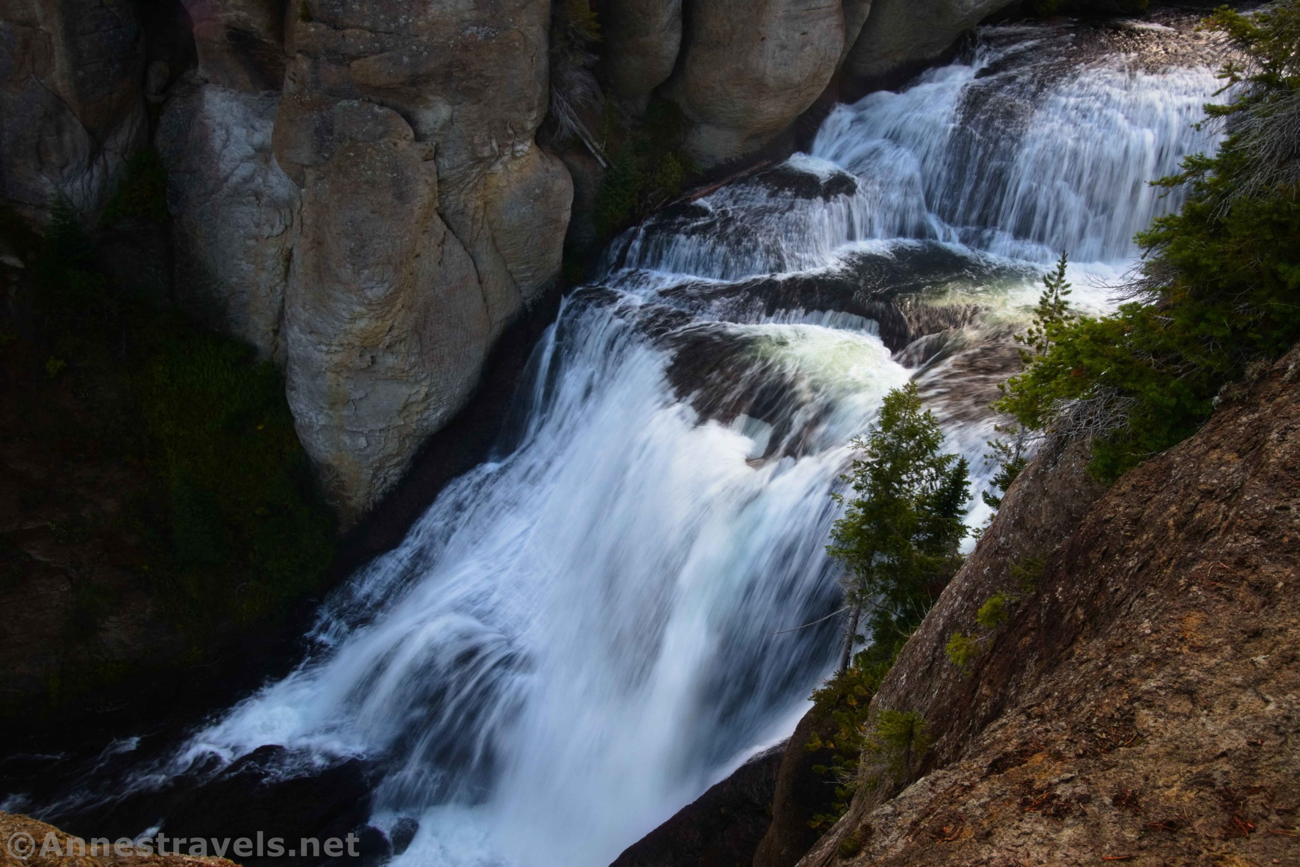 Terraced Falls in Yellowstone National Park, Wyoming