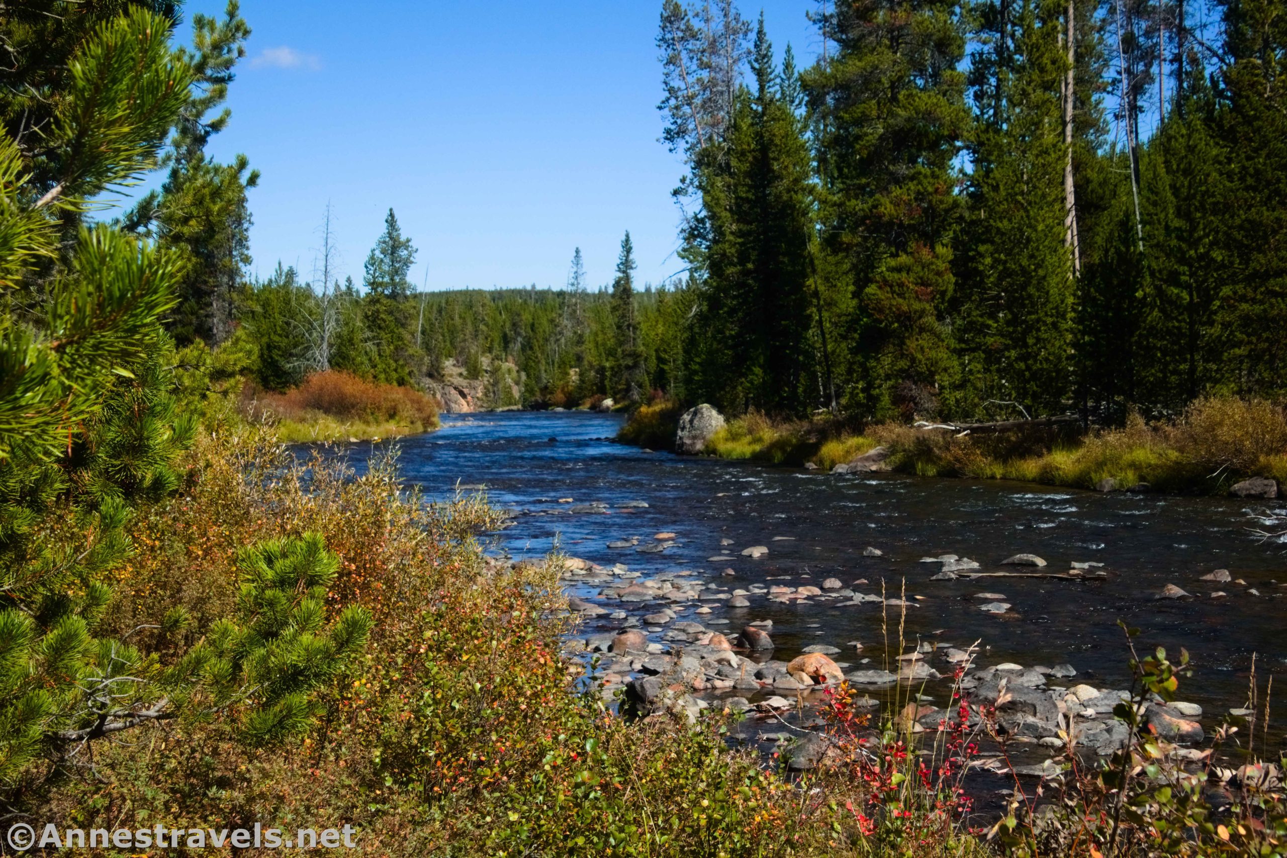 The Gardner River below Sheepeater Cliff, Yellowstone National Park, Wyoming