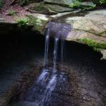 Views down on Blue Hen Falls, Cuyahoga Valley National Park, Ohio