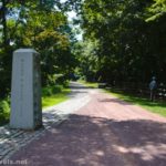 The Mason-Dixon Line and the Pennsylvania/Mayrland border on the Great Allegheny Passage, Pennsylvania