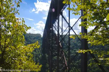 Driving the Fayette Station Road & Views of the New River Gorge Bridge