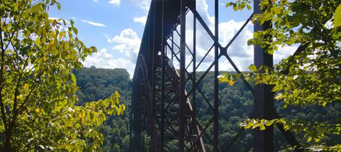 Driving the Fayette Station Road & Views of the New River Gorge Bridge