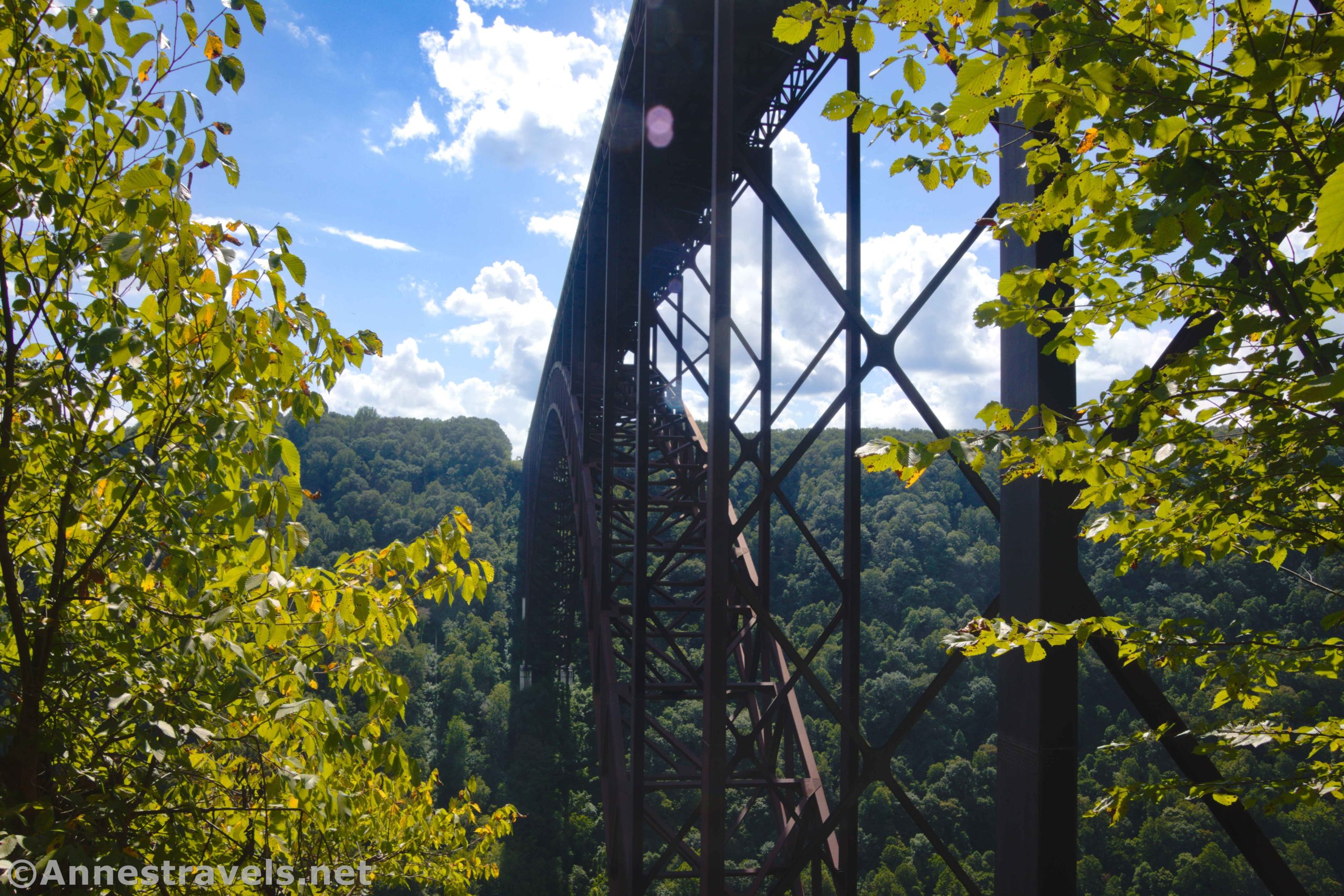New River Gorge Bridge from the Fayette Station Road, West Virginia