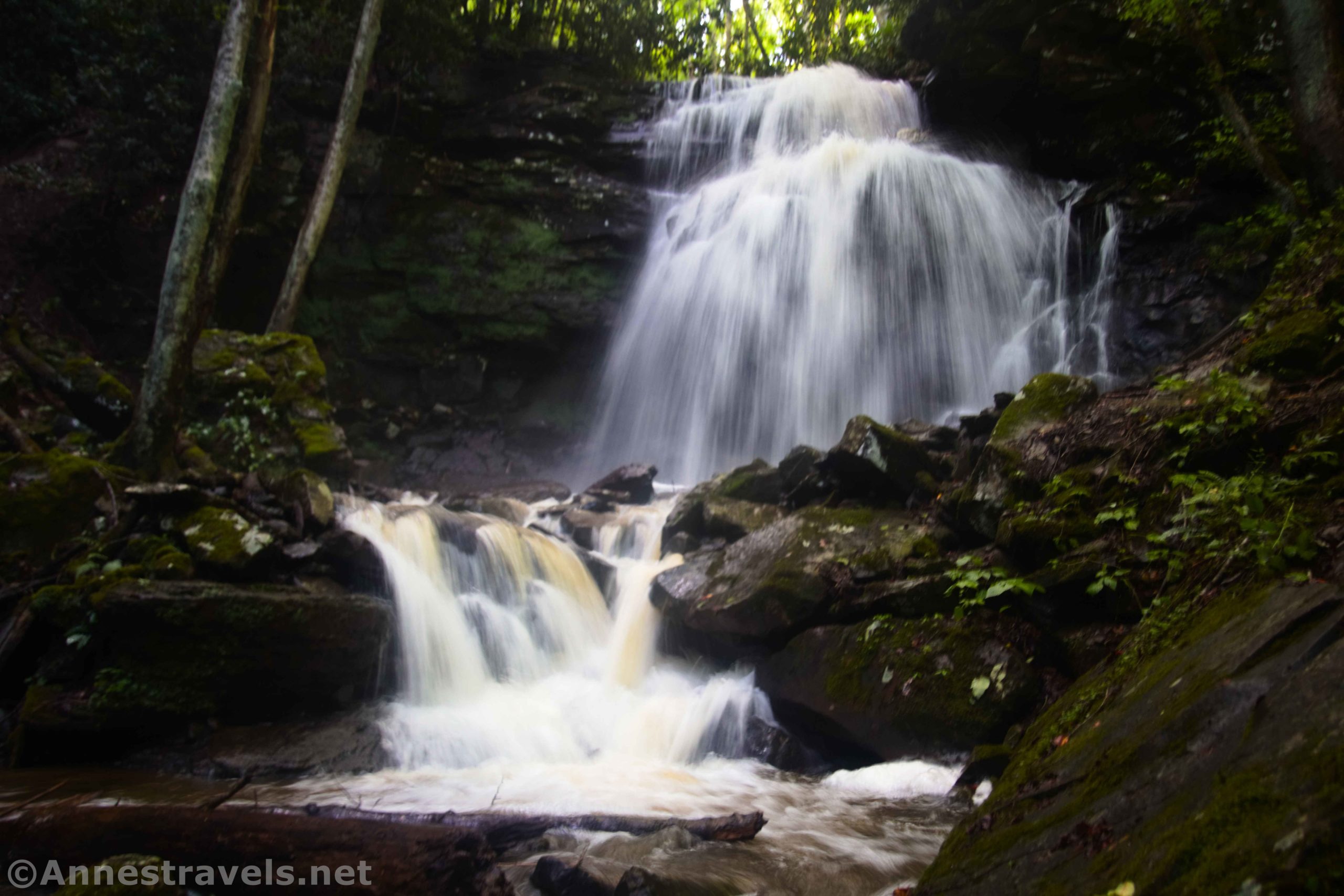 Kate's Falls along the Glade Creek Trail in New River Gorge National Park, West Virginia