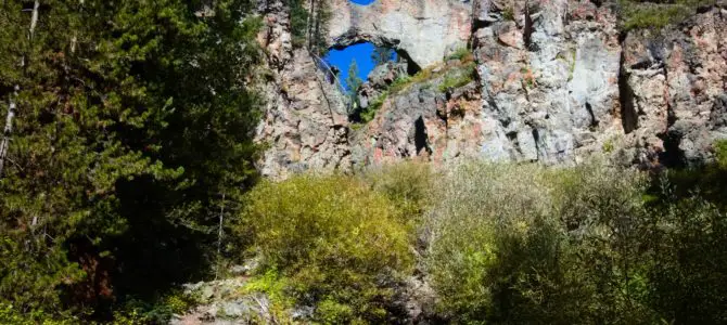 Hiking to Yellowstone’s Natural Bridge