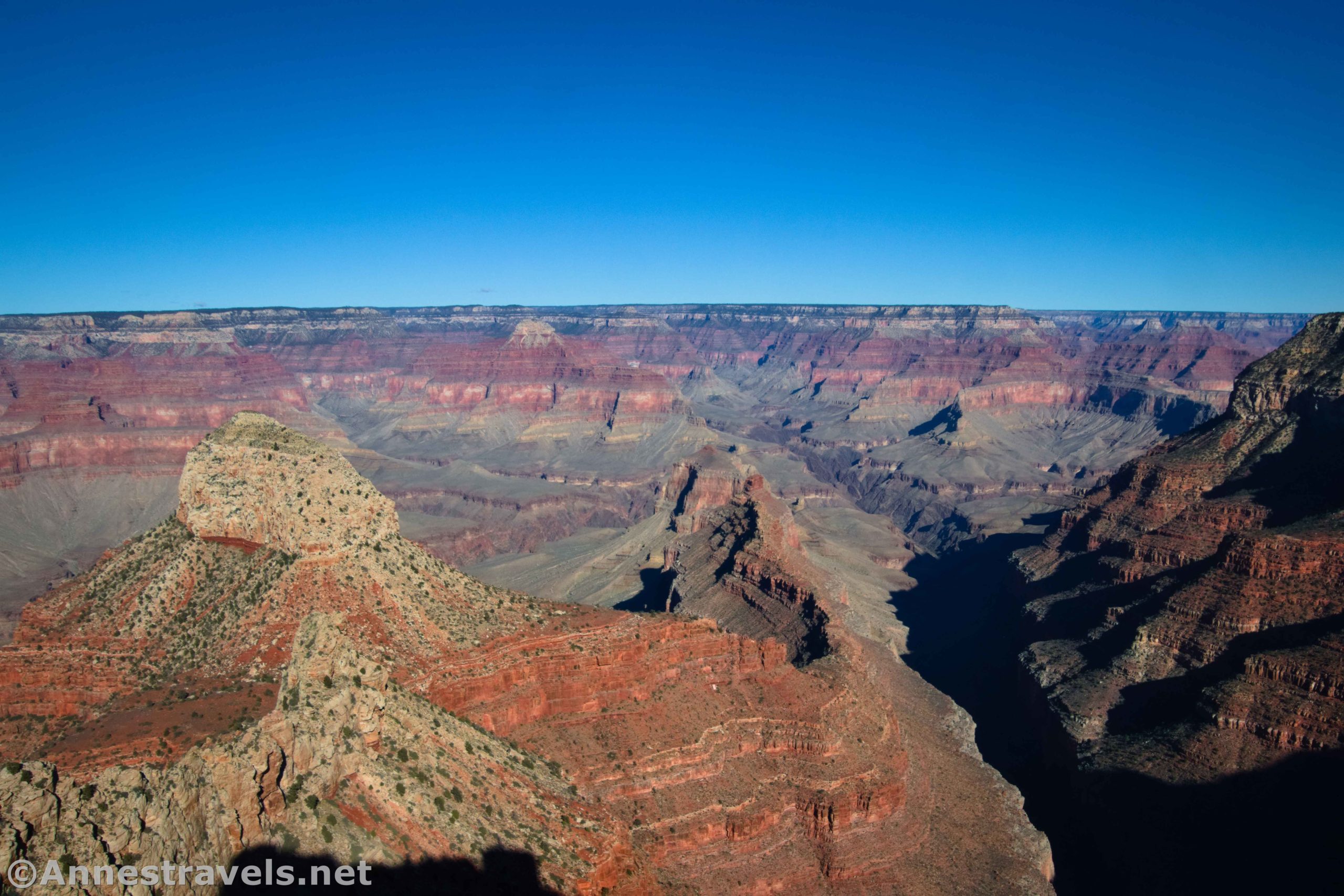 Views from Jicarilla Point to Pollux Temple, Grand Canyon National Park, Arizona