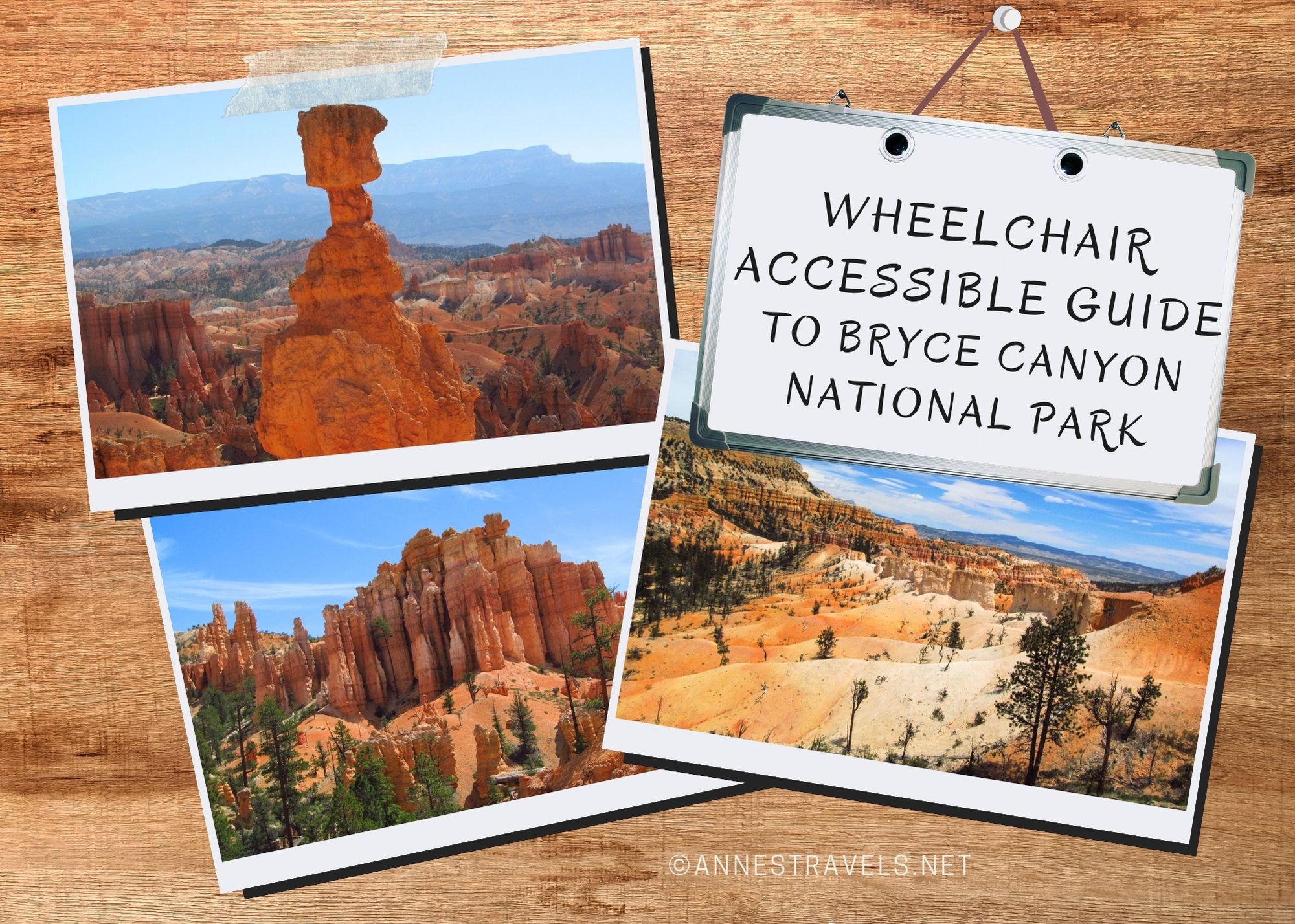 Wheelchair-accessible trails and viewpoints in Bryce Canyon National Park, Utah