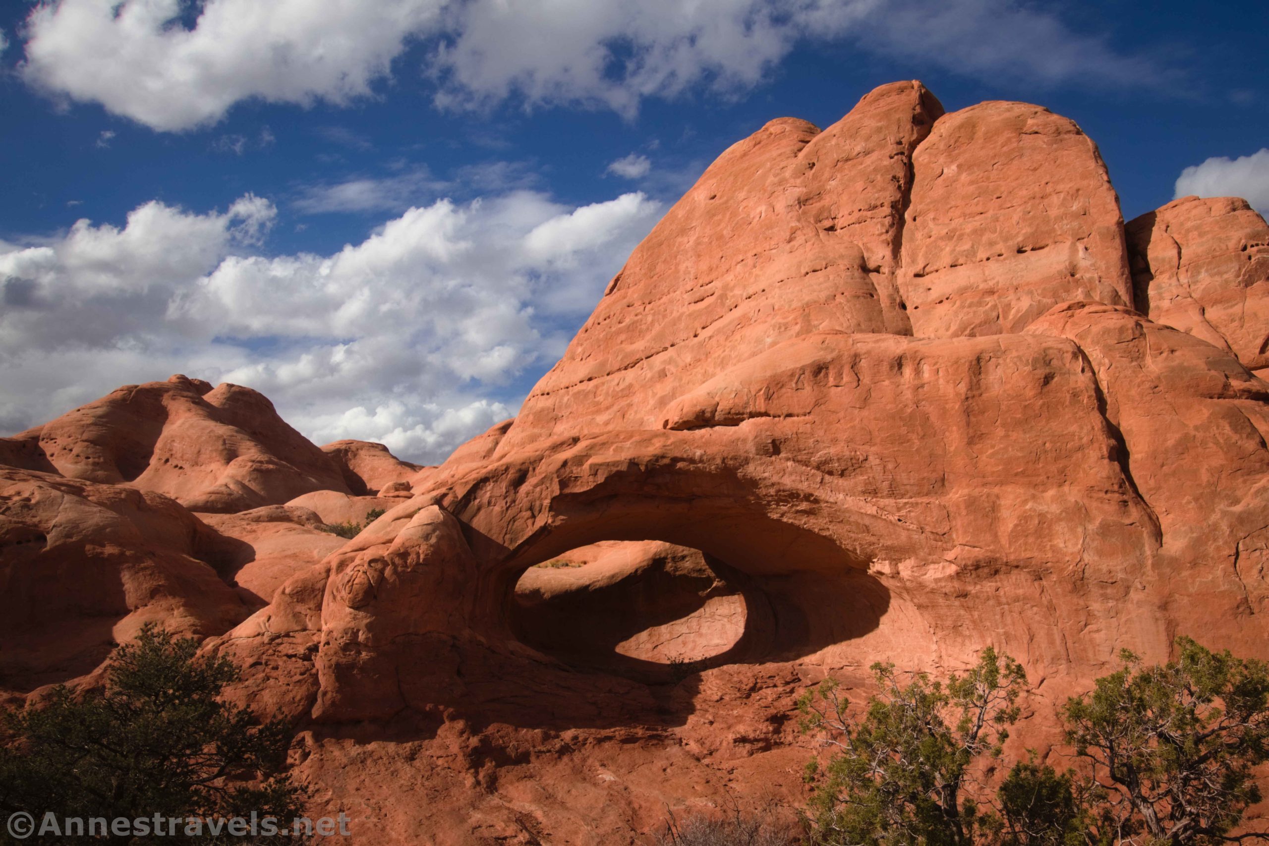 La Boca Arch in the wilderness outside of Moab, Utah