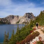 Autumn views across Sawtooth Lake, Sawtooth National Recreation Area, Idaho