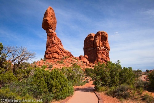 The Big Balanced Rock in Arches National Park, Utah