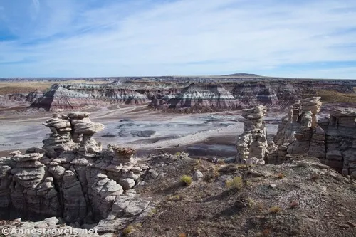 Rock formations and badlands in Billings Gap, Petrified Forest National Park, Arizona