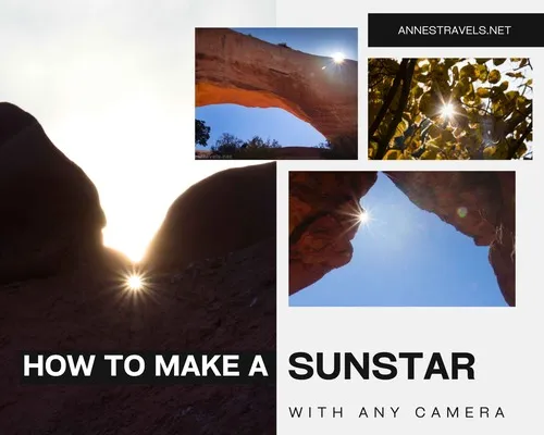 How to make a sunstar with any camera using an arch, tree, or other surface