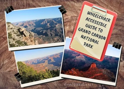 Wheelchair accessible trails and viewpoints in Grand Canyon National Park, Arizona