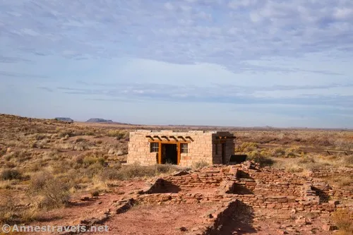 The old visitor center at Puerco Pueblo, Petrified Forest National Park, Arizona