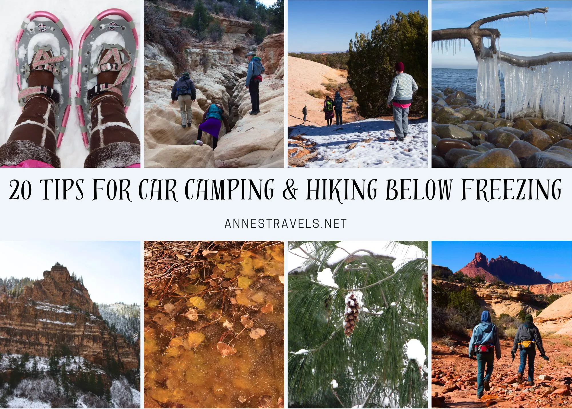 How to stay warm while camping or hiking when the temperatures dip below freezing