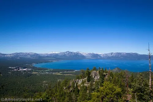 Views from Castle Rock over Lake Tahoe to the Desolation Wilderness, Lake Tahoe Basin Special Management Area, California