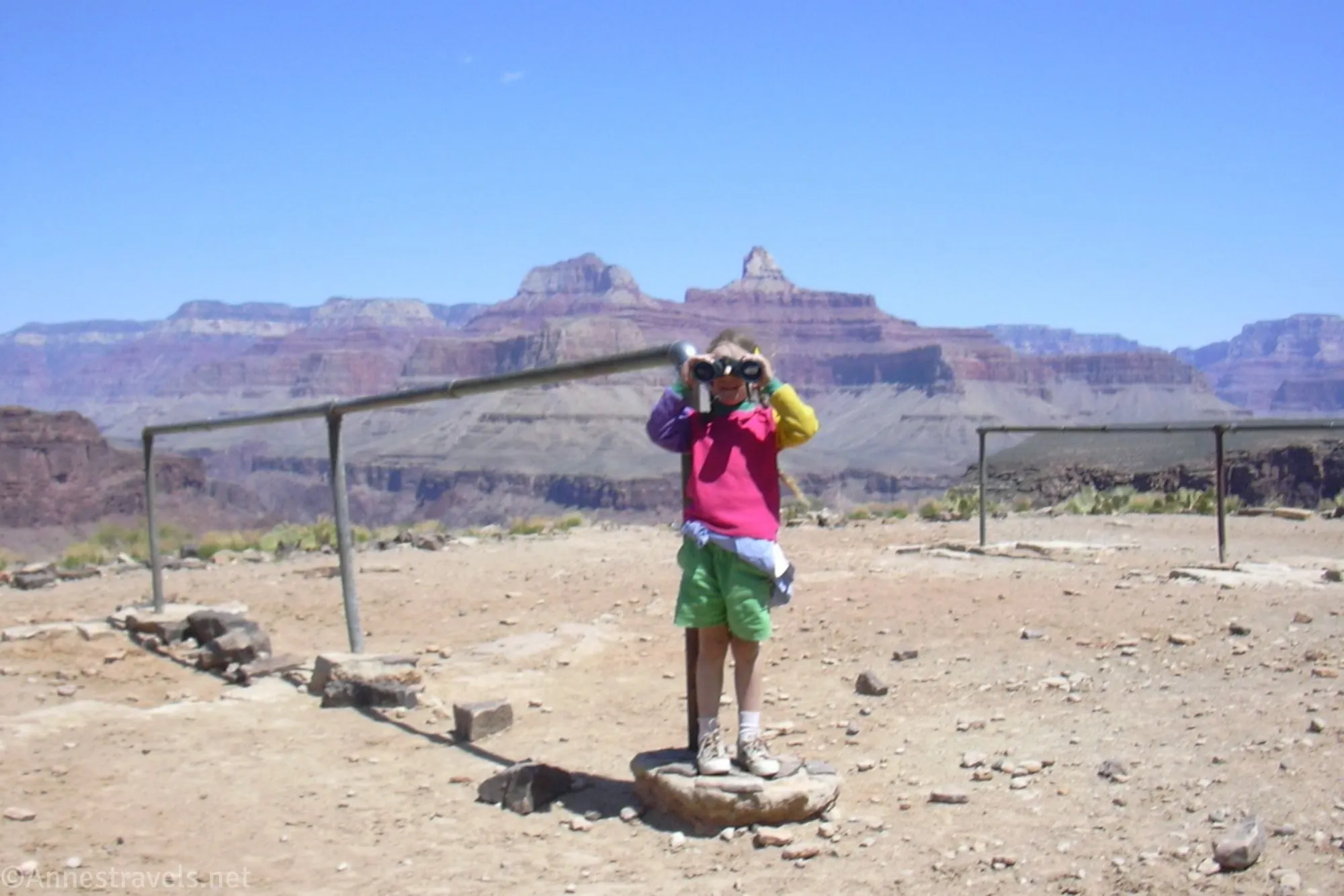 Hitching posts at Plateau Point, Grand Canyon National Park, Arizona