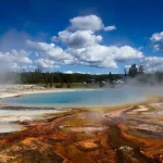 Rainbow Pool in Black Sand Basin, Yellowstone National Park, Wyoming