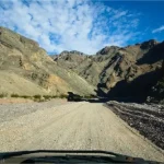 Driving up the Echo Canyon Road, Death Valley National Park, California