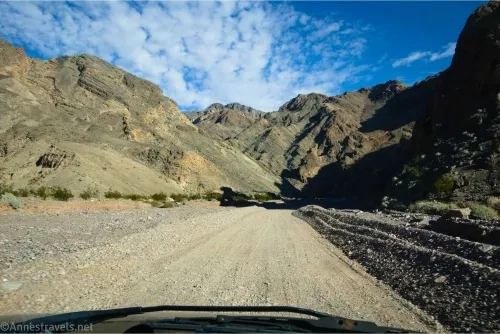 Driving up the Echo Canyon Road, Death Valley National Park, California