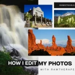 Collage of photos I edited with RawTherapee