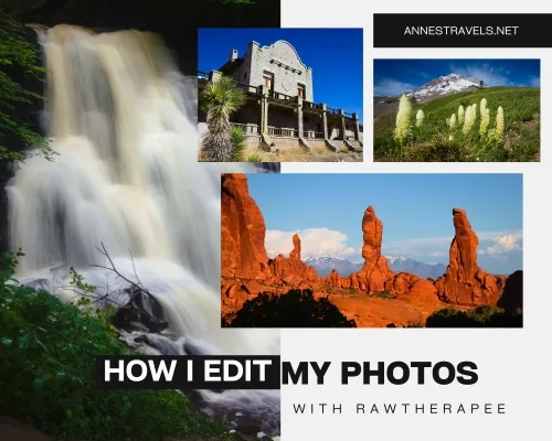 Collage of photos I edited with RawTherapee