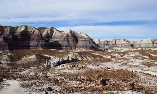 Pretty Badlands on the Blue Mesa Trail