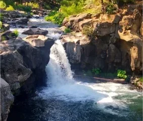 Hiking and Swimming at McCloud Falls