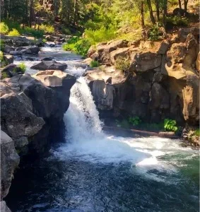 Hiking and Swimming at McCloud Falls