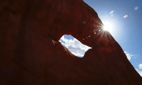 Exploring to Diamond Arch