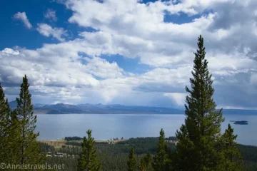 Elephant Back Mountain over Yellowstone Lake